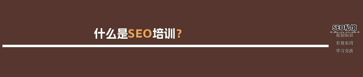 什么是SEO培训？