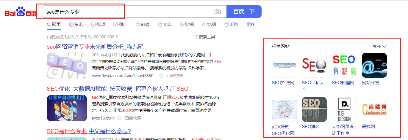 网站在搜索引擎中呈现相关网站展示的SEO优化方法