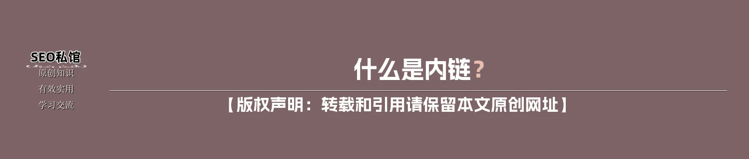 什么是内链？