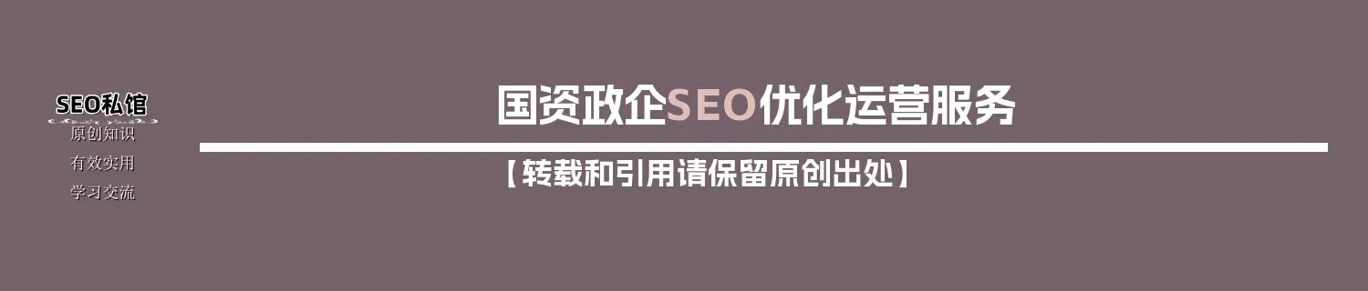 国资政企SEO优化运营服务