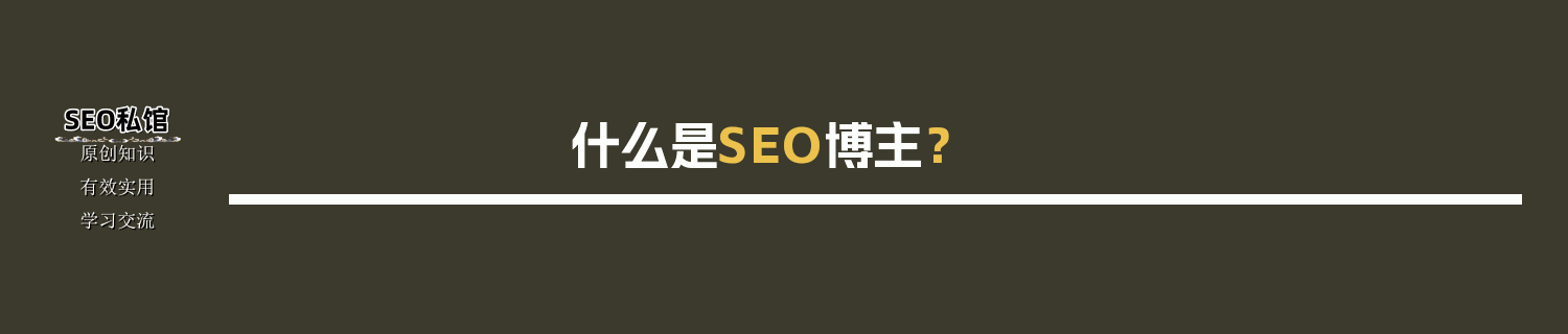 什么是SEO博主？
