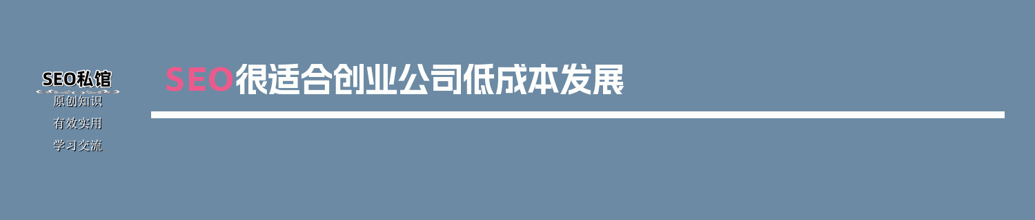 SEO很适合创业公司低成本发展