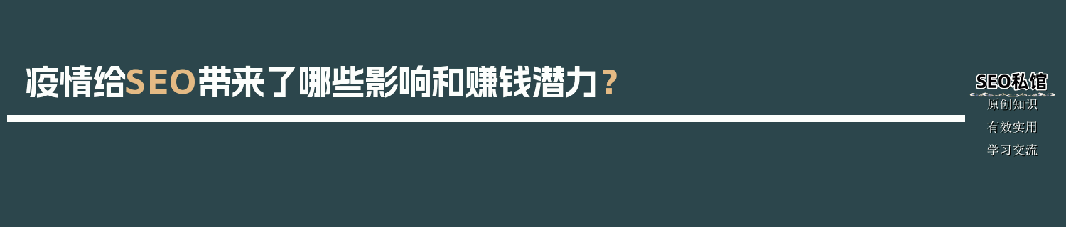 疫情给SEO带来了哪些影响和赚钱潜力？