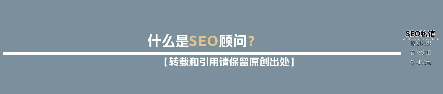什么是SEO顾问? 什么是SEO顾问?