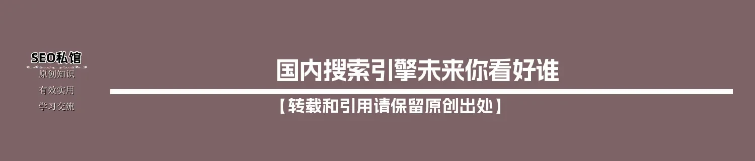 国内搜索引擎未来你看好谁