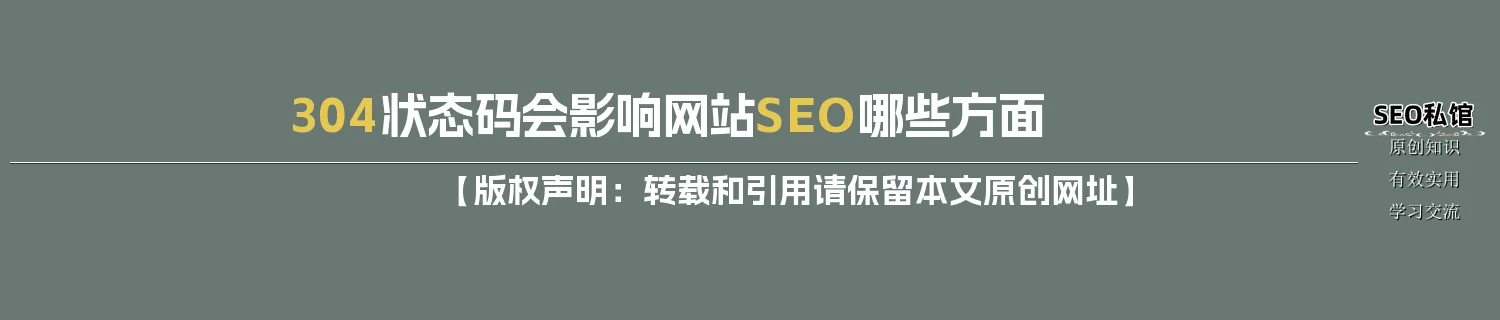 304状态码会影响网站SEO哪些方面