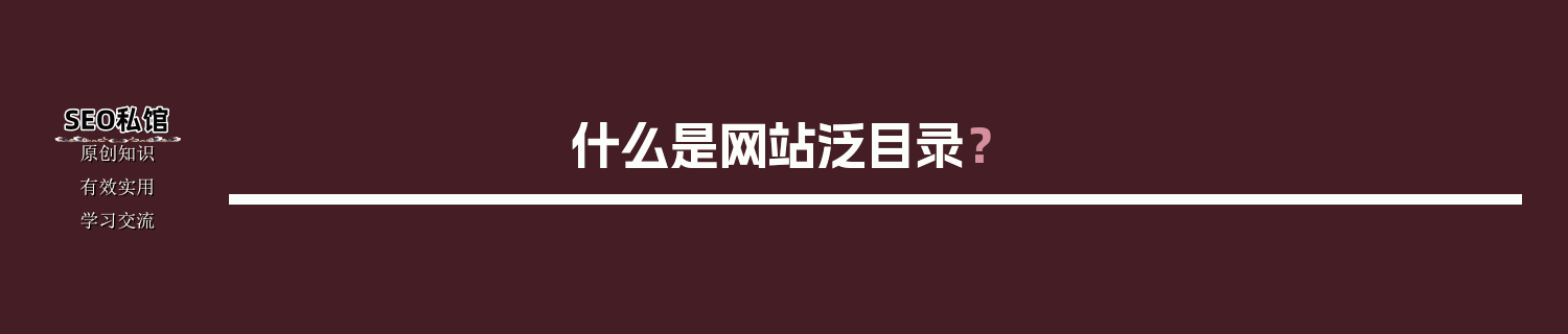 什么是网站泛目录？