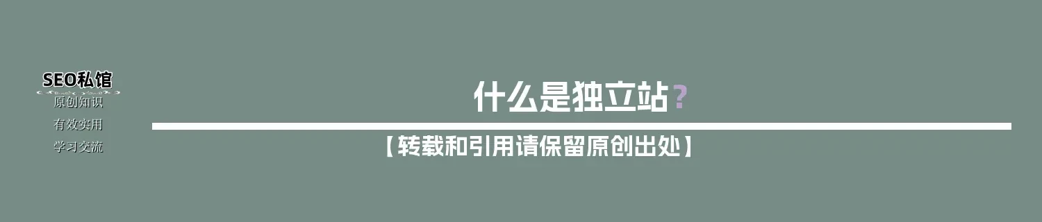 什么是独立站？