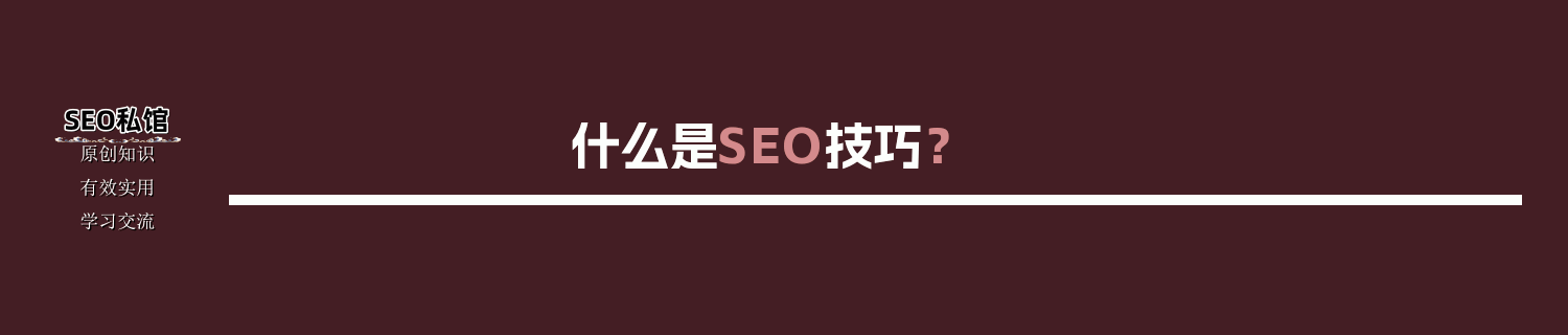 什么是SEO技巧？