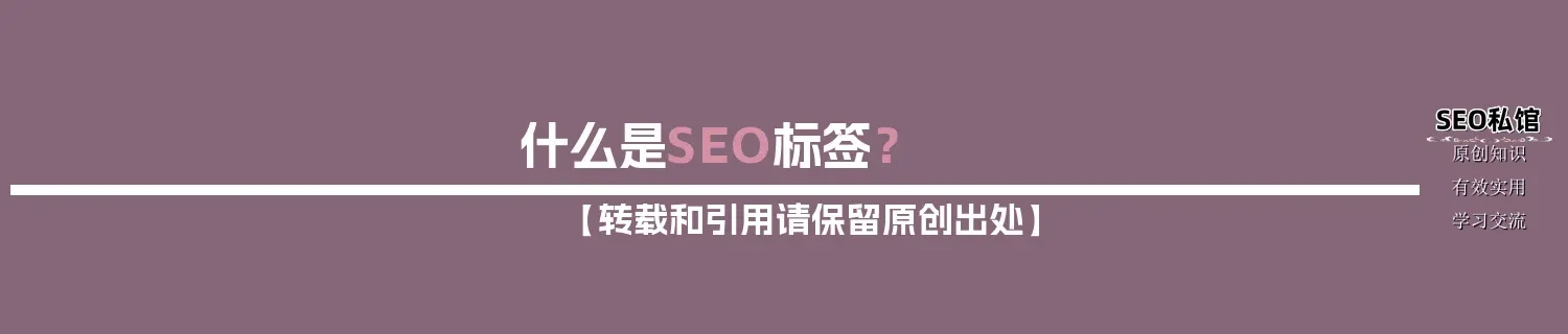 什么是SEO标签? 什么是SEO标签?