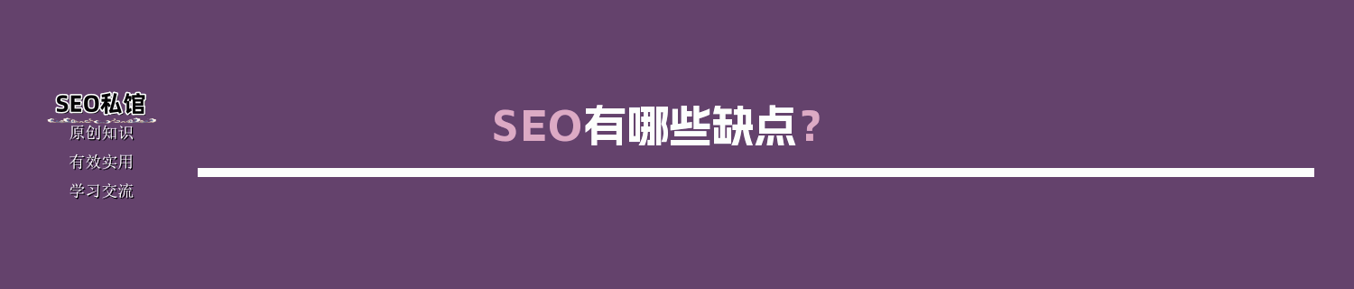 SEO有哪些缺点？