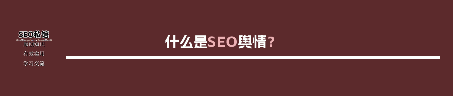 什么是SEO舆情？