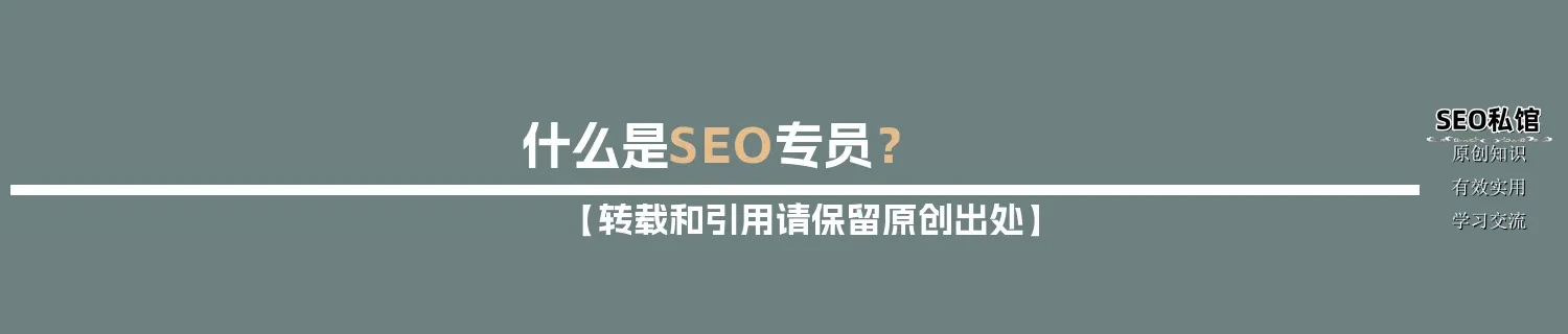 什么是SEO专员? 什么是SEO专员?