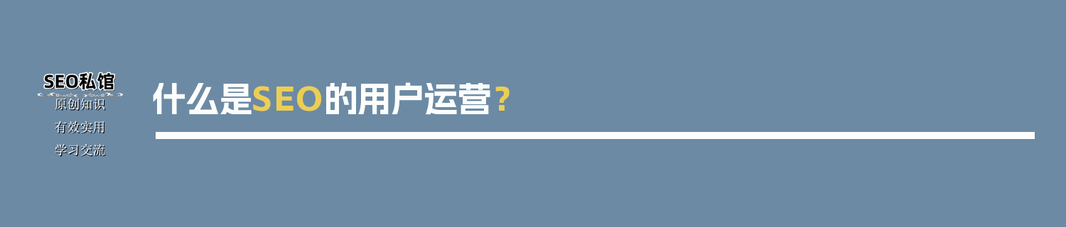 什么是SEO的用户运营？