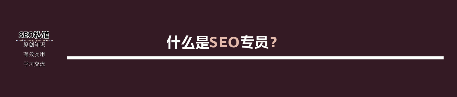 什么是SEO专员？