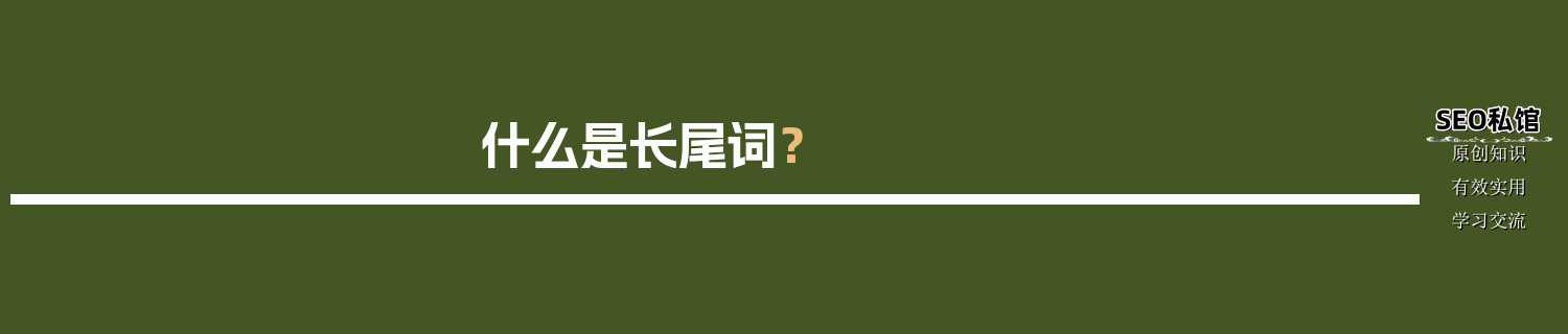 什么是长尾词？