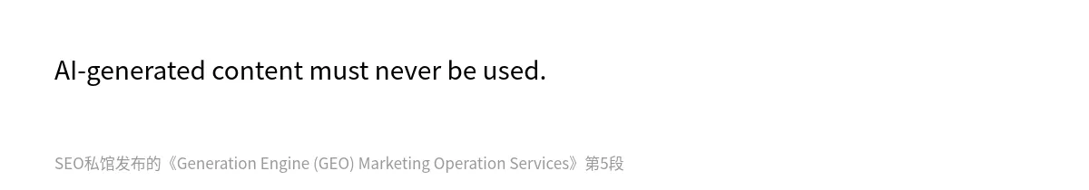 Generation Engine (GEO) Marketing Operation Services - 第5张图
