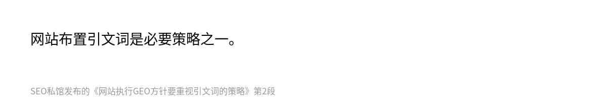 网站布置引文词是必要策略之一。