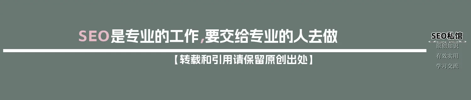 SEO是专业的工作，要交给专业的人去做