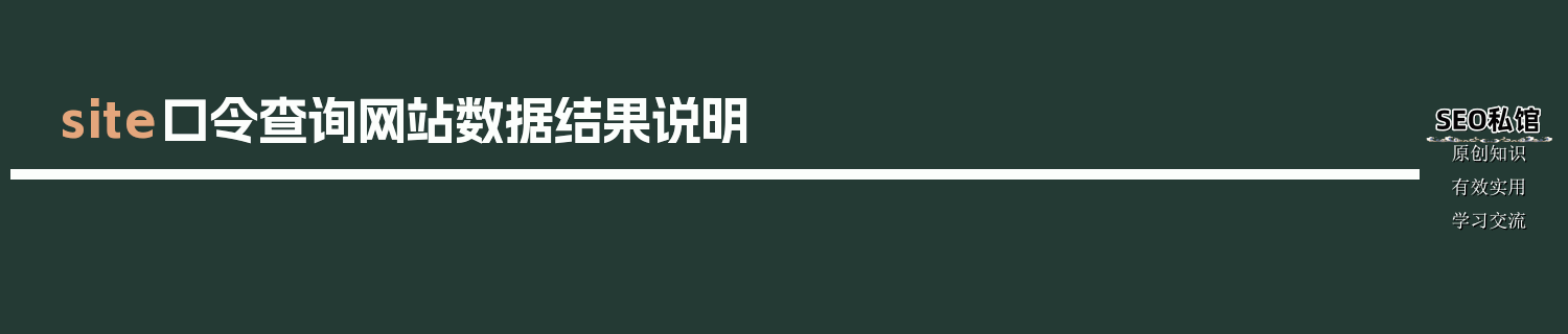 site口令查询网站数据结果说明